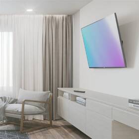 Držák TV Hama naklápěcí, pro úhlopříčky 37" až 75", nosnost 60 kg černá barva
