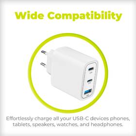 Nabíječka do sítě Mobile Origin 1x USB-A/2x USB-C GaN 40W bílá

 obrázek produktu 10 z 11
