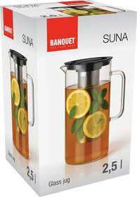 Konvice BANQUET SUNA 2,5 l sklo

 obrázek produktu 3 z 6