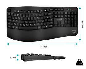Klávesnice Connect IT For Health ErgoOffice, CZ/SK layout černá

 obrázek produktu 4 z 5
