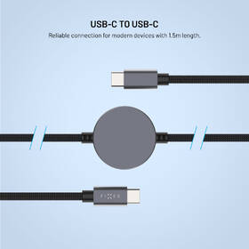 Nabíjecí kabel FIXED USB-C/USB-C a Apple/Samsung Watch nabíječkou, 1,5 m, PD 60W šedý

 obrázek produktu 5 z 8
