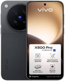 Mobilní telefon vivo X500 Pro 5G 12 GB / 256 GB černý

 obrázek produktu 9 z 11
