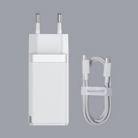 Nabíječka do sítě Baseus GaN2 Pro Quick Charger, 2x USB-C, 1x USB, QC 4+, 65W + USB-C kabel 1m bílá

 obrázek produktu 4 z 4