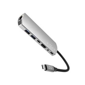 USB Hub FIXED Hliníkový HUB 7IN1 s rozhraním USB-C stříbrný

 obrázek produktu 1 z 6