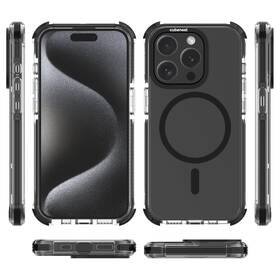 Kryt na mobil Cubenest MagPro Strong Guard s MagSafe na Apple iPhone 15 Pro černý/průhledný

 obrázek produktu 9 z 14