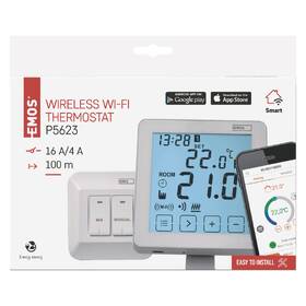 Termostat EMOS pokojový, programovatelný, bezdrátový, WiFi, P5623 

 obrázek produktu 8 z 8