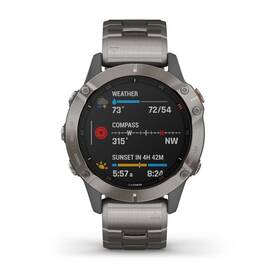 Chytré hodinky Garmin fenix6 PRO Sapphire (MAP/Music) - Titanium/Titanium Band 

 obrázek produktu 1 z 6