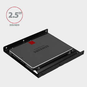 Rámeček Axagon 1x 2.5" HDD/SSD do 3.5" pozice černá

 obrázek produktu 1 z 6