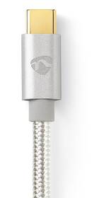 Kabel Nedis USB-C/3,5 mm jack, 1 m stříbrný

 obrázek produktu 2 z 4