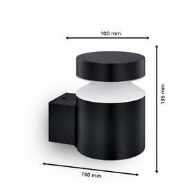 Nástěnné svítidlo Philips Laven, 4000 K černá barva
