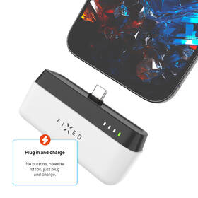 Powerbanka FIXED Zen 5 Plug-in, PD 20W, 5 000 mAh černá barva

