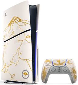 Herní konzole Sony PlayStation 5 (typ modelu - slim) Ghost of Yōtei Gold Limited Edition Bundle zlatá barva
