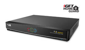 Kamerový systém iGET HGNVK164908 Homeguard 4K UltraHD NVR PoE CCTV set 16CH + 8x kamera 4K se zvukem, LED a Smart detekcí 
