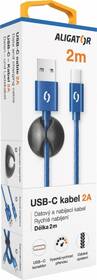 Kabel Aligator Premium USB/USB-C, 2m modrý

 obrázek produktu 4 z 5