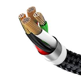 Kabel Baseus 3v1 USB/microUSB+Lightning+USB-C, 3,5A, 1,2m černý

 obrázek produktu 3 z 6
