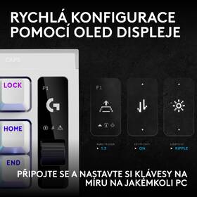 Klávesnice Logitech PRO X2 RAPID, US INT'L bílá

 obrázek produktu 10 z 15