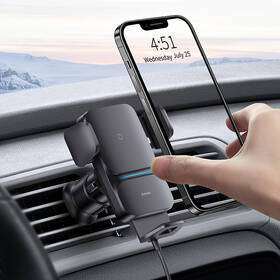 Držák na mobil Baseus Wisdom Auto Alignment s bezdrátovým nabíjením 15 W černý

 obrázek produktu 9 z 14
