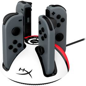 Dokovací stanice HyperX ChargePlay Quad 2 Nintendo Switch Controller Charger bílá/červená

 obrázek produktu 1 z 3