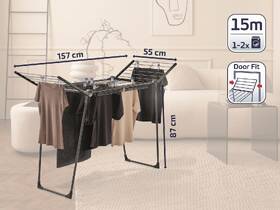 Sušák na prádlo Leifheit 150 Solid Slim Black černý

 obrázek produktu 1 z 1