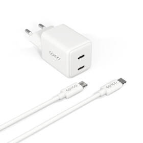 Nabíječka do sítě Epico UltraBoost GaN 35W 2xUSB-C + USB-C kabel 1,2m bílá

 obrázek produktu 2 z 5