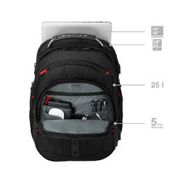 Batoh na notebook Wenger Pegasus Deluxe 16" černý

 obrázek produktu 10 z 11