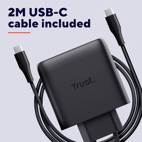 Nabíječka do sítě Trust MAXO 65W 2-Port GaN, USB-C černý

 obrázek produktu 12 z 12