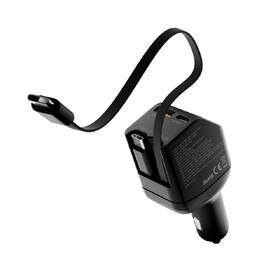 Adaptér do auta Mobile Origin CA22 90W, USB-C + USB-A, 2x USB-C kabel černý

 obrázek produktu 1 z 13