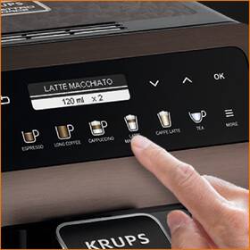 Automatický kávovar Krups EA894810 černá barva
