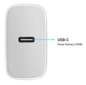 Nabíječka do sítě FIXED USB-C PD, 25W bílá

 obrázek produktu 3 z 3