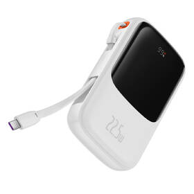 Powerbanka Baseus Qpow Pro 10000mAh 22,5W s USB-C kabelem bílá

 obrázek produktu 1 z 16