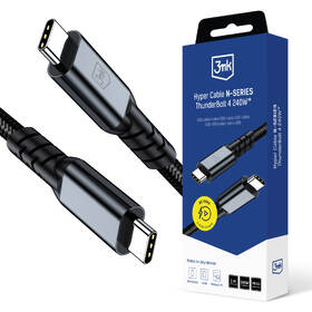 Kabel 3mk Hyper N-SERIES USB-C/USB-C, Thunderbolt 4, 240W, 1m černý

 obrázek produktu 1 z 1