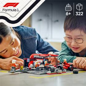 Stavebnice LEGO® City 60443 Zastávka v boxech F1® a personál s vozem Ferrari 

 obrázek produktu 7 z 9