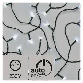 Vánoční osvětlení EMOS 120 LED, 12m, řetěz, studená bílá, časovač, i venkovní použití 

 obrázek produktu 1 z 6