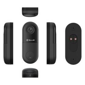 Videozvonek Tellur Video DoorBell WiFi, 1080P, PIR černý

 obrázek produktu 4 z 4