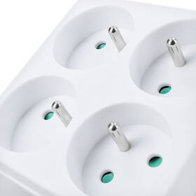 Rozbočovací zásuvka Solight 4× zásuvka bílá barva
