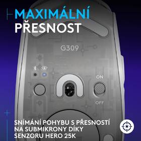 Myš Logitech G309 Lightspeed bílá

 obrázek produktu 10 z 19