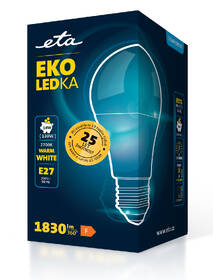 Žárovka LED ETA EKO LEDka klasik 18W, E27, teplá bílá 

 obrázek produktu 2 z 2