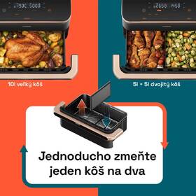 Fritéza horkovzdušná COSORI TF101S Dual Blaze TwinFry 10 l černá

 obrázek produktu 18 z 26