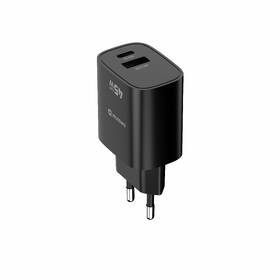 Nabíječka do sítě Swissten EDGE GaN 1x USB-C PD 45W/1x USB-A 18W QC černá

 obrázek produktu 2 z 8