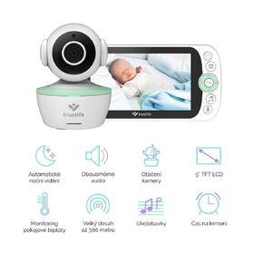 Dětská elektronická chůva TrueLife NannyCam R360 bílá

 obrázek produktu 1 z 11