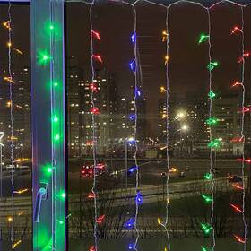 Vánoční osvětlení ColorWay vnitřní, 300 LED, 3× 3m, 220–240V AC, vícebarevné 

 obrázek produktu 2 z 5