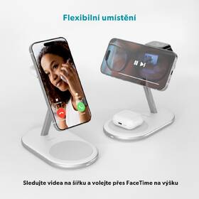 Bezdrátová nabíječka Epico UltraBase Qi2 3in1 Mag+ bílá

 obrázek produktu 9 z 10