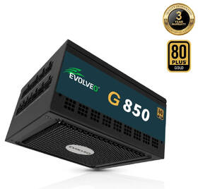 Zdroj Evolveo G850 Black 850W 80+ Gold, ATX 3.1 černý

 obrázek produktu 4 z 14