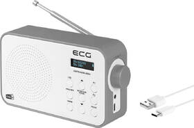Radiopřijímač s DAB+ ECG RD 110 DAB bílá barva

