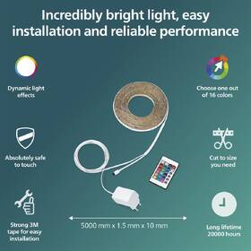 LED pásek Philips RGB, s ovladačem, 5m 

 obrázek produktu 4 z 6