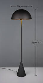 Stojací lampa TRIO ALFIE, E27 černá

 obrázek produktu 5 z 5