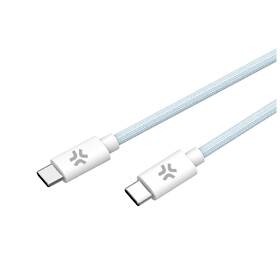 Kabel Celly USB-C/USB-C, opletený (bavlněný), 60 W, 1,5 m modrý

 obrázek produktu 1 z 2