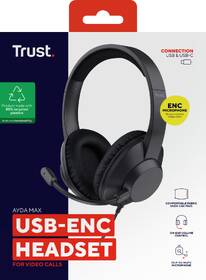 Headset Trust AYDA Max, USB-C/USB-A, ENC černý

 obrázek produktu 6 z 12