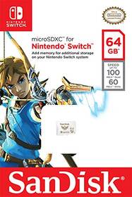 Paměťová karta SANDISK Micro SDXC 64GB UHS-I U3 (V30) pro Nintendo Switch (100R/60W) 

 obrázek produktu 2 z 2
