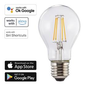 Chytrá žárovka Hama SMART WiFi LED Filament retro E27, 7 W 

 obrázek produktu 2 z 7